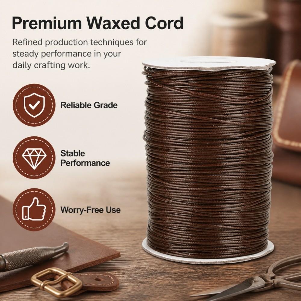 175 Yards Waxed Cotton Cord Wax Coated Macrame Rope Flexible Beading Thread DIY Jewelry Making