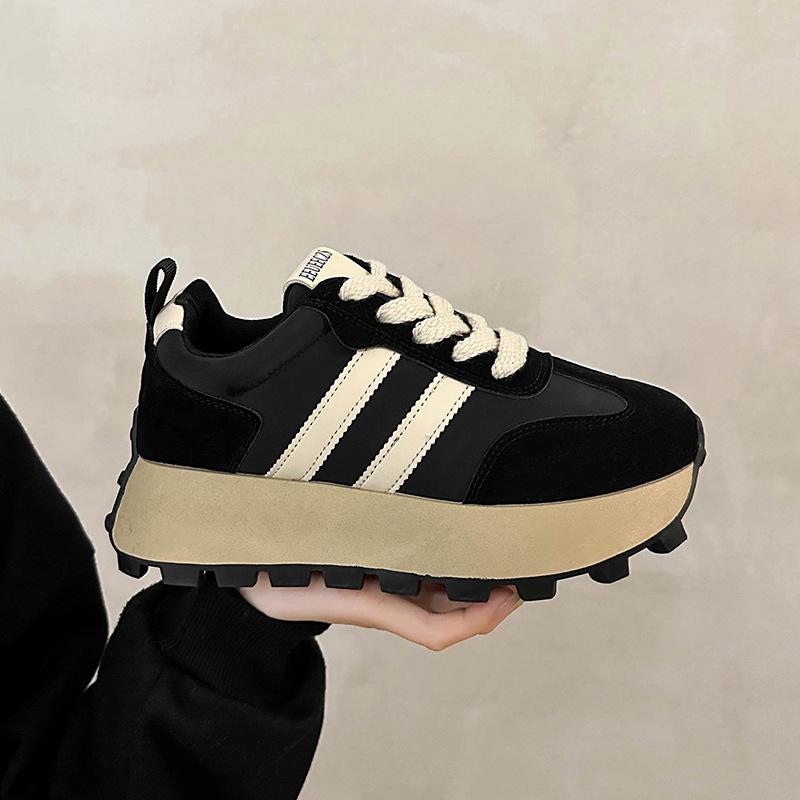 Sneakers Shoes Women Autumn winter Vintage Versatile Casual Lightweight Thick Sole Dad's Shoes Platform Shoes zapatos de mujer