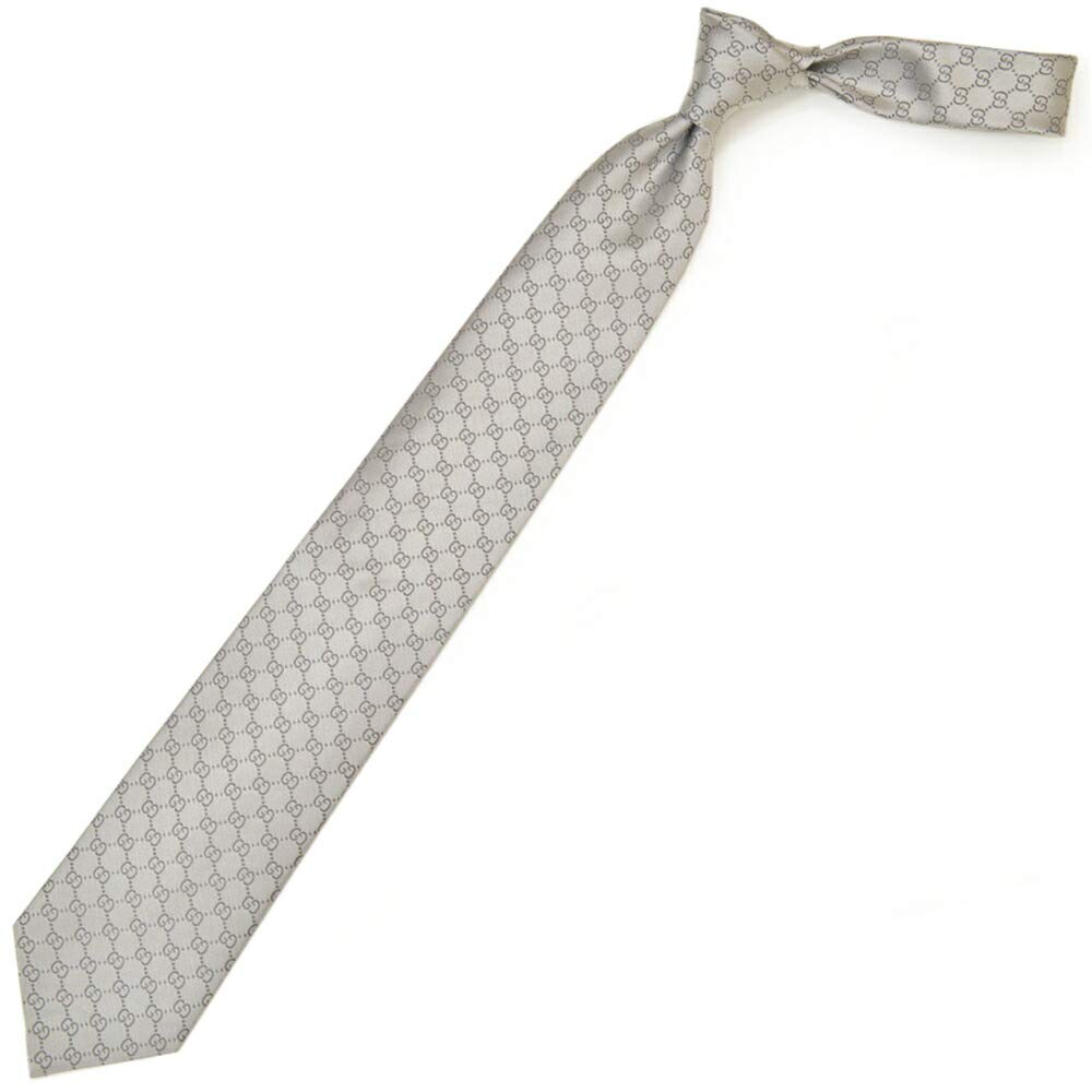 Gucci Gravata marca Gucci padrão GG prata