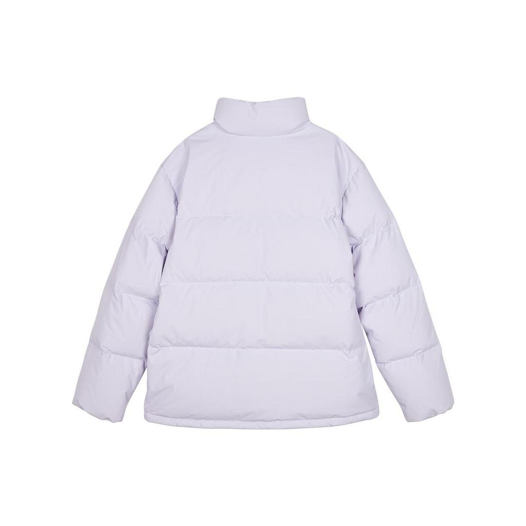 Skechers Letter Print Stand Collar Short Sleeve Puffer Jacket Unisex Jacket Stone-Purple L423U101-00FW