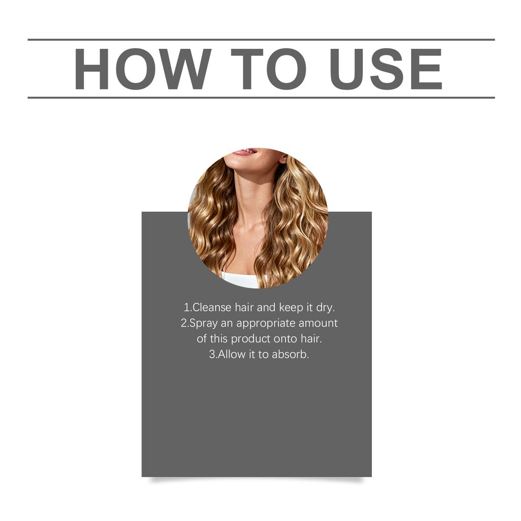 Botanical Extracts Hair Revitalizing Essential Gentle Nourishing Smoothing Care Reduce Dry Split Breakage Leave-In Spray