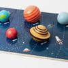 Wooden Puzzles Toy Solar System Eight Planet Cognition Matching Jigsaw Board Puzzle Kids Thinking Game Educational Learning Gift