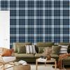 Blue Checkered Wallpaper Navy Blue and Blue for Living Room and Bedroom 50x1000