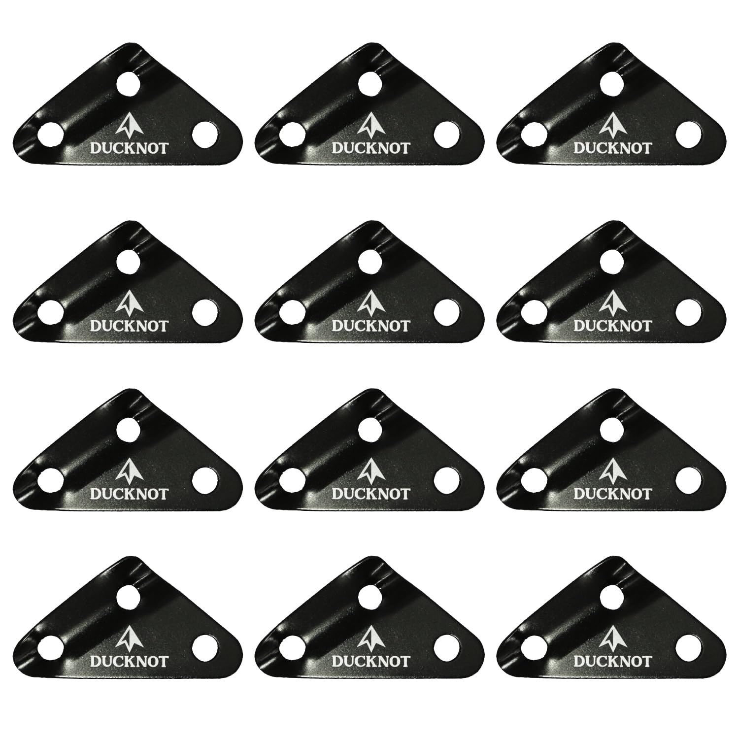 

DUCKNOT Flexible Metal Fittings Set of 12 Rope Tensioner Tent Tarp Rope Length Adjustment Rope Tension Large [Large] чёрный