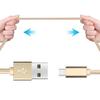 Câble USB Type C - Non spécifié - Lot de 3 - 2M - Nylon Doré - Compatible avec plusieurs smartphones