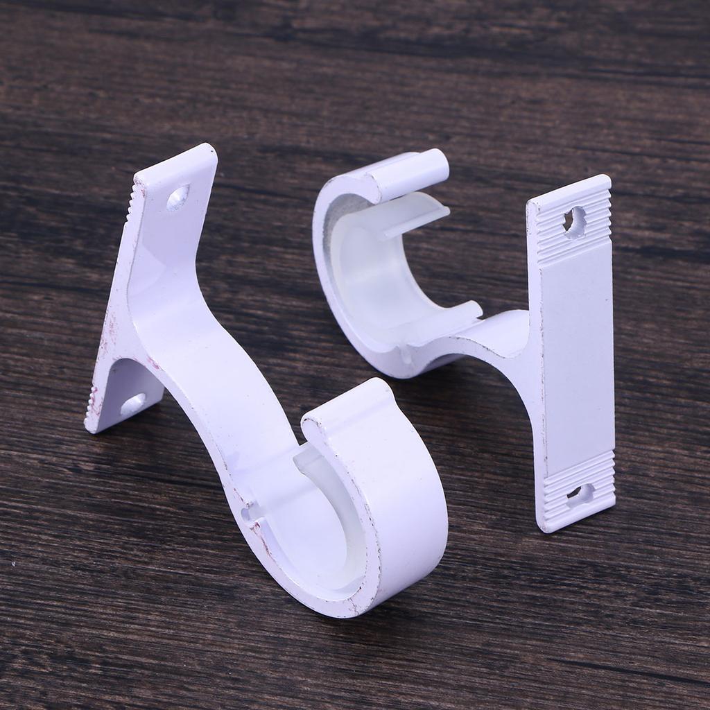 Curtain Bracket Rod Ceiling Brackets Rods Hook Hanger Walls Aluminum Alloy Double Hooks For