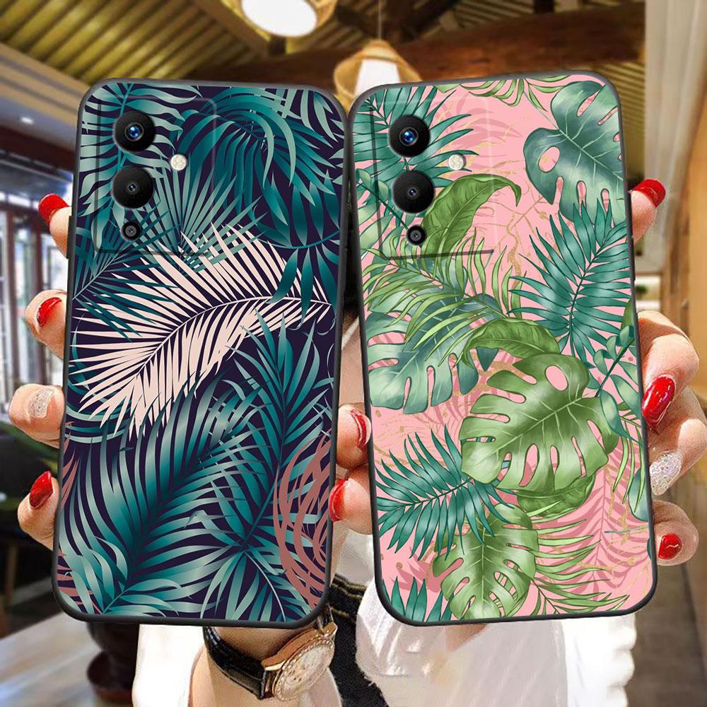 Vintage Banana Leaf Flower Cover Phone Case For Infinix NOTE 7 8 8I 10 11 11S 12 30 40 TECNO POVA NEO 2 4 5 6 Pro Case Funda
