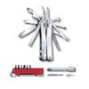 VICTORINOX Swiss Tool Spirit X Plus Ratchet, Silver, with Nylon Case, DIY Multi-Function Knife, Pliers, Locking, Swiss-Made 37-Function Multi-Tool [Wa