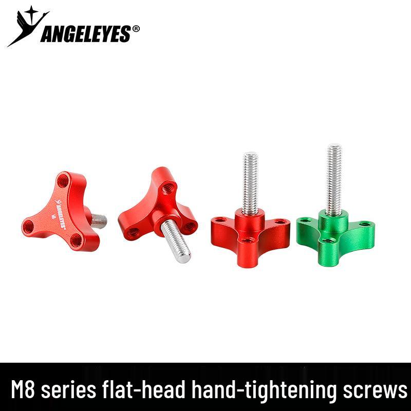 

M8 Hand-Tighten Screw Flat Head with 1/4 Expansion Interface for Astronomy Photography - Multiple Lengths Available M8*15 Red