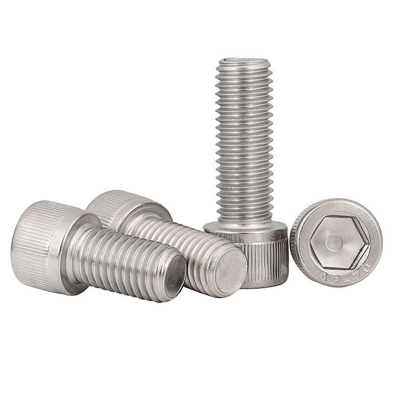 Knurled Hex Socket Head Screw, 304 Stainless Steel, Sizes M5-M20