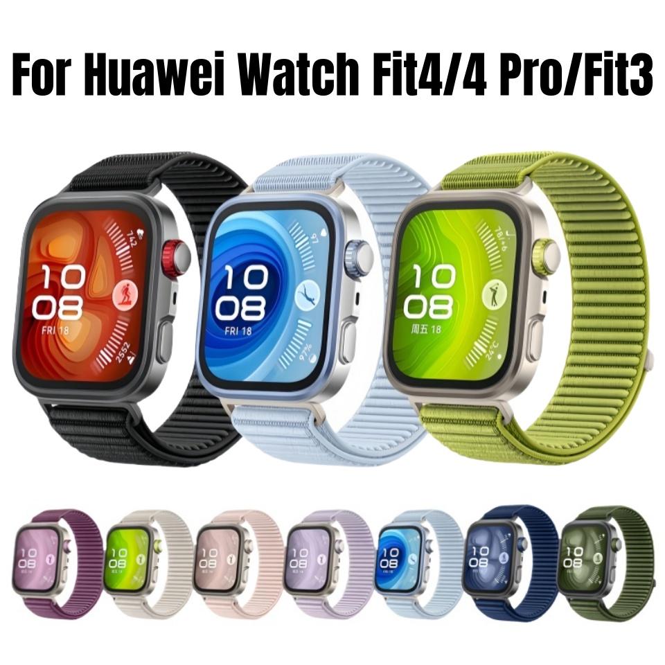 Sports Breathable Nylon Strap For Huawei Watch Fit 3/Fit 4 Pro Comfortable Bracelet Replacement Wristband Correa Belt