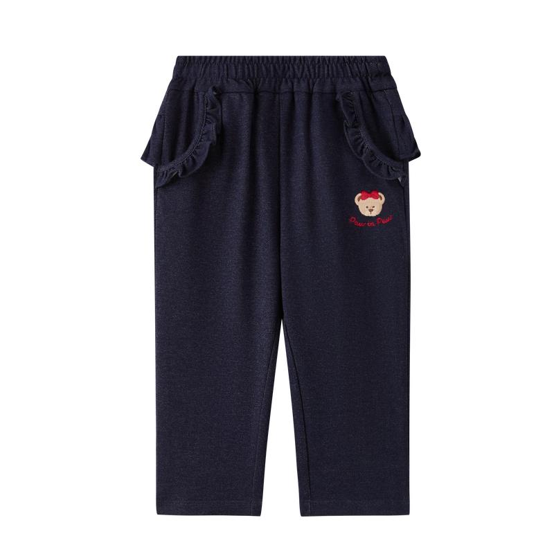 PawinPaw Cartoon Bear Girls' Casual Long Pants
