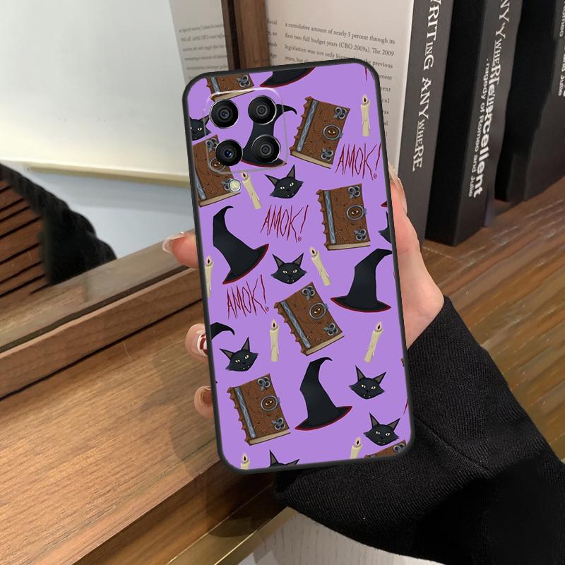 Hexe Schwarze Katze Hülle Für Samsung Galaxy M13 M53 M51 M31 M11 M14 M34 M54 M12 M32 M52 M16 M36 M56 M15 M35 M55