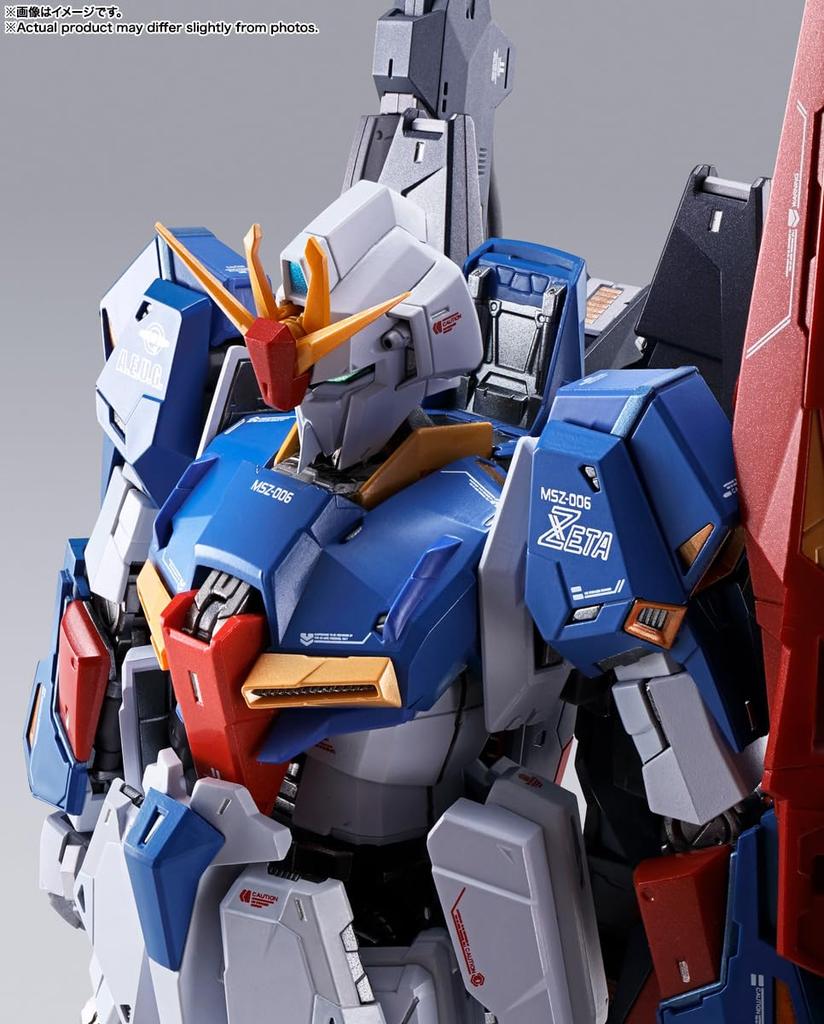 TAMASHII NATIONS METAL BUILD Mobile Suit Z Gundam Zeta Gundam, approximately 190mm, PVC, ABS, and die-cast painted action figure