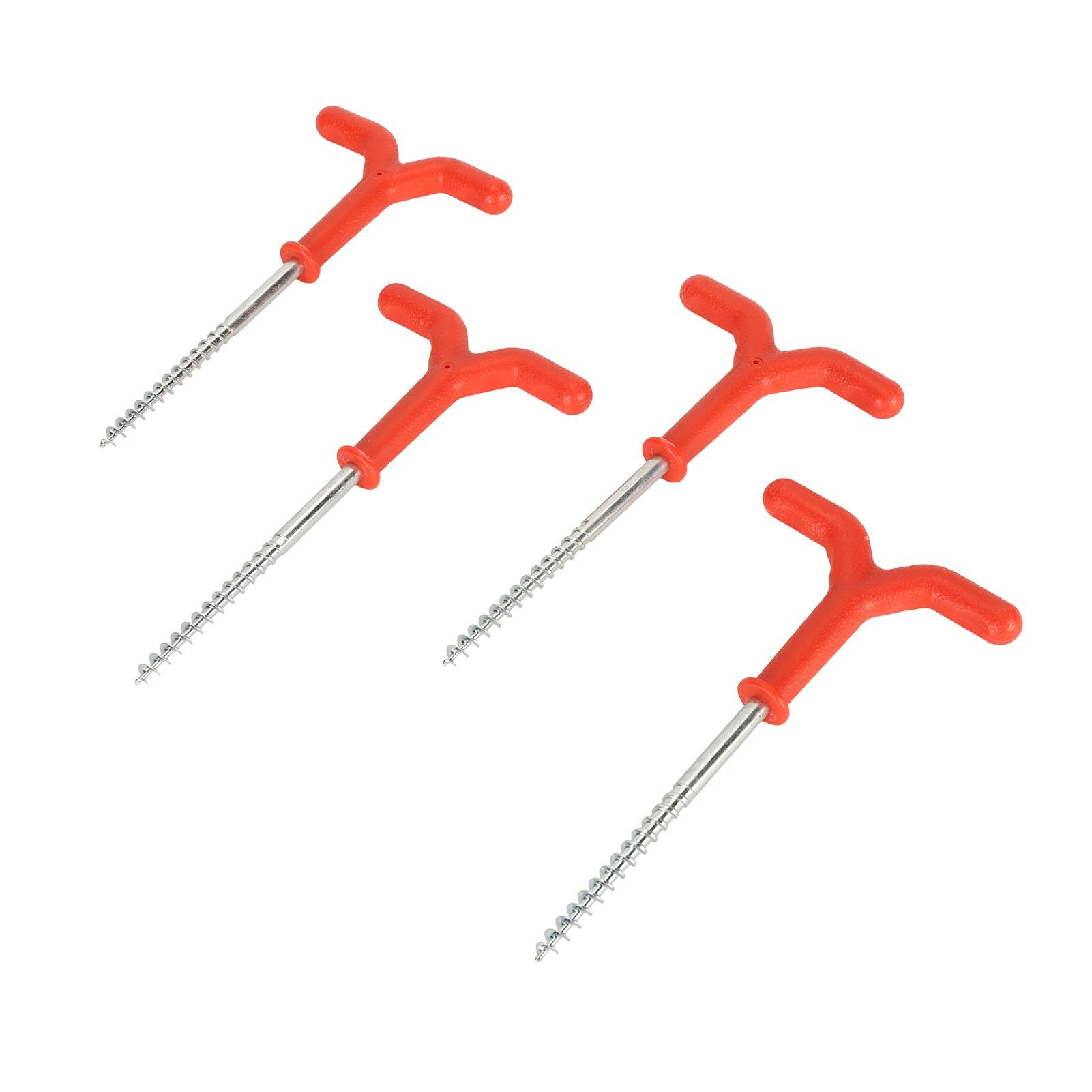 

4 ШТ Рыбацкая палатка Ледобур Пластик Нержавеющая сталь Прочная Палатка-рюкзак Ледяной гвоздь для зимы