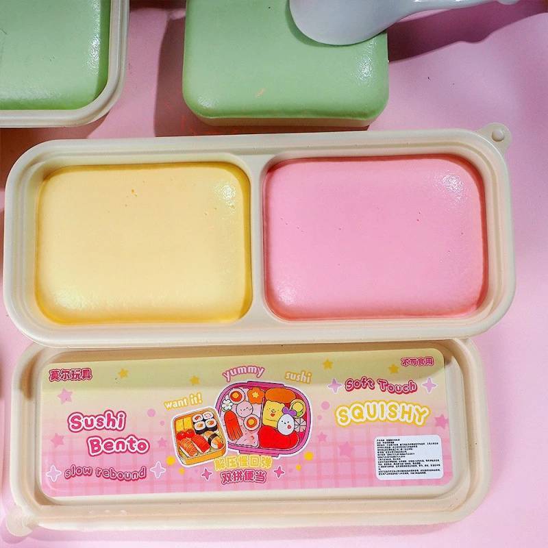 Soft Slow Rebound Doublesided Bento Box Fidget Toy For Kids Sensory Play