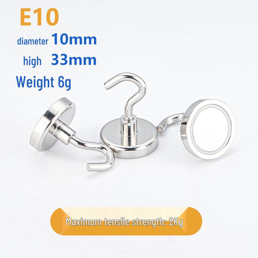 Neodymium Iron Boron Magnetic Hook: Strong, Hole-Free Round Storage Solution