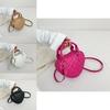 Trendy 2023 Heart-shaped Crossbody Bag Stylish Simple Pu Leather Purse For Women