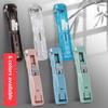 Mini Traceless Push Stapler Hand Clamp Reusable Tool for Office School File Paper Book Secure Portable Binding