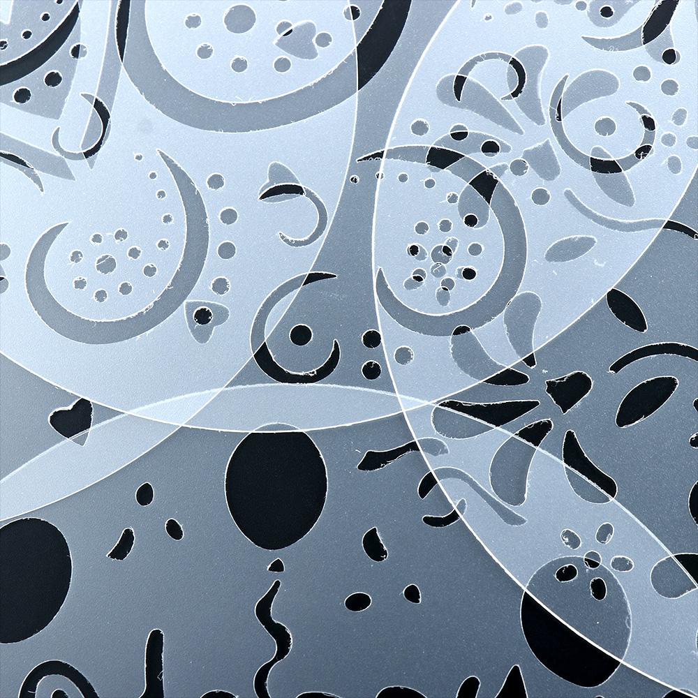 Edge Fondant Decorating Tool Cake Stencil Set Cake Decorating Tool Spray Molds Bakeware Template