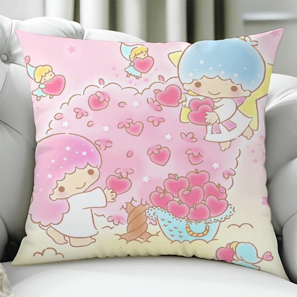 Little T-Twin Stars Cushion Cover Birthday Anniversary Gifts Double Sided Printed Zipper Cushion Cover Soft Skin Bedding