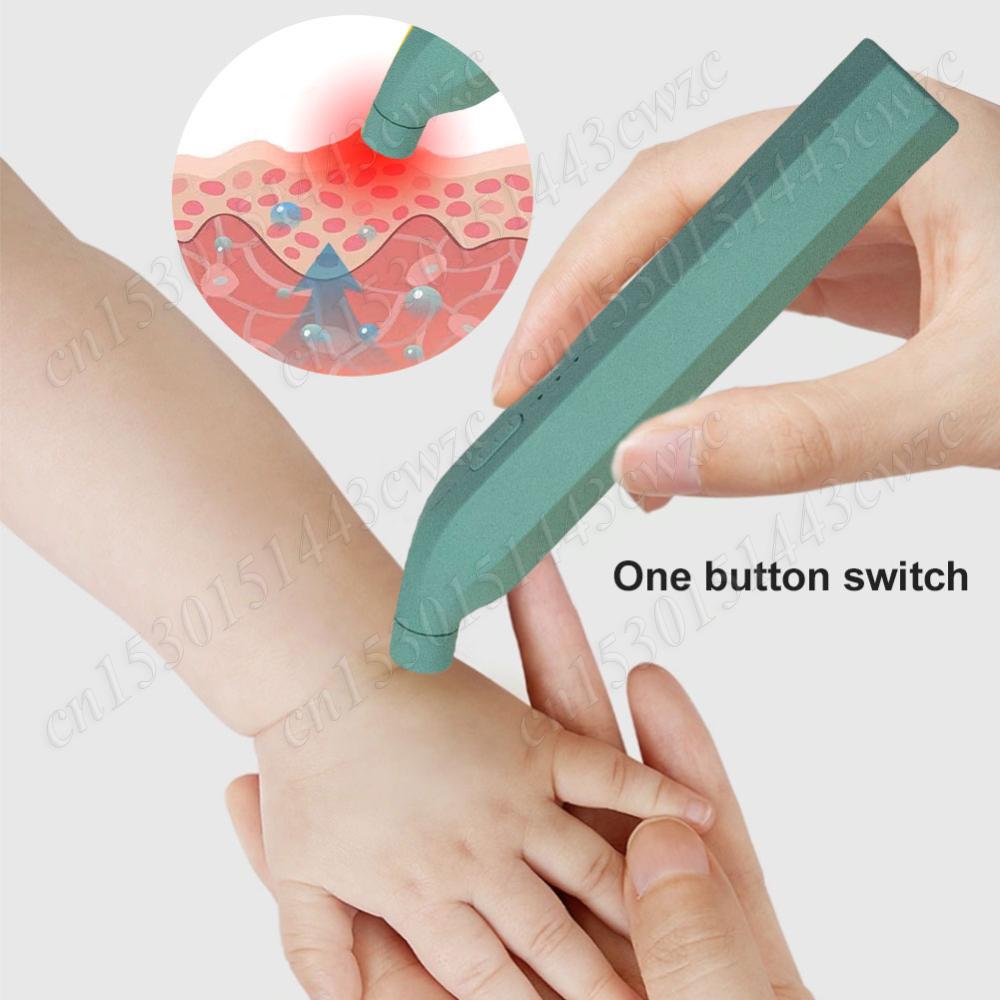

Electronic Mosquito Bite Pen Chemical-Free Portable Mosquito Insect Bite Relieve Itching Pen Anti-Itch Pen for Adult Children зелёный