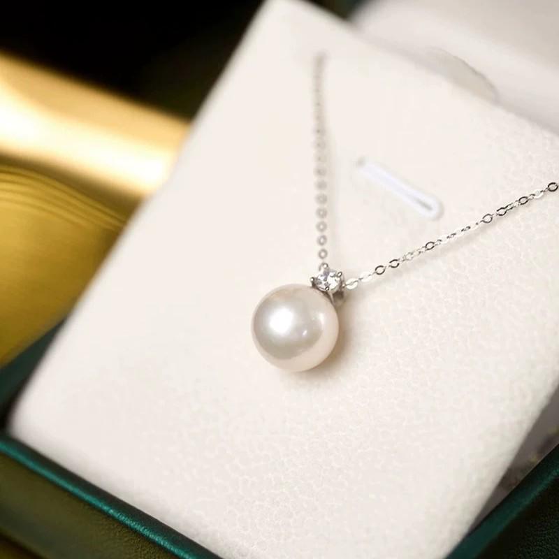 Shanhua Lake Sötvattenspärla Hängsmycke Halsband, Diana Choker - Mångsidig Modeklapp för Kvinnor