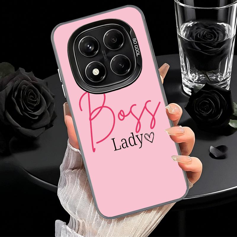 Girl Boss Lady Pink Soft Phone Case for Xiaomi Redmi Note 13 14 15 Pro Plus 12S 12 11S 11 11T 10S 10 Shockproof Cover Back Shell