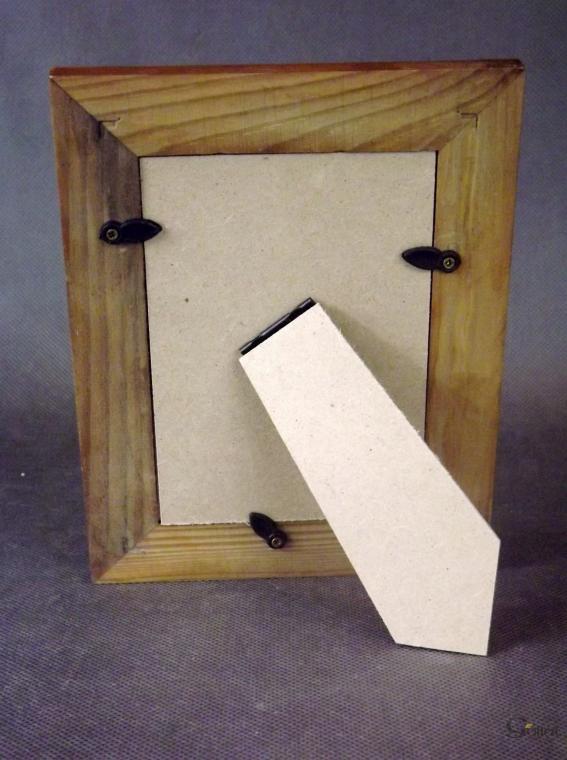 Wooden photo frame, horizontal decoration, 19x14 cm