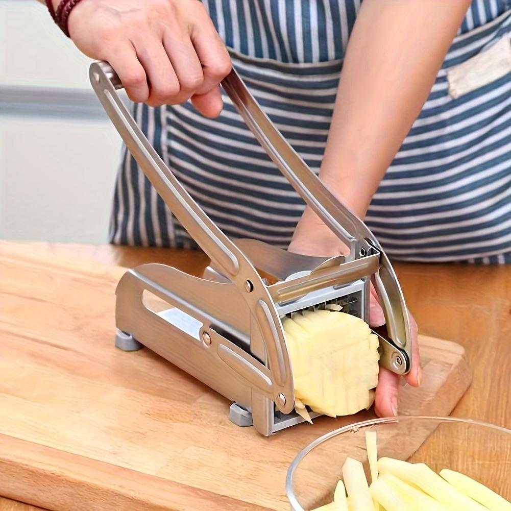 1pc stainless steel cutting machine vegetable cutting machine potato slicer french fry cutting machine,  food chopper Other серебряный
