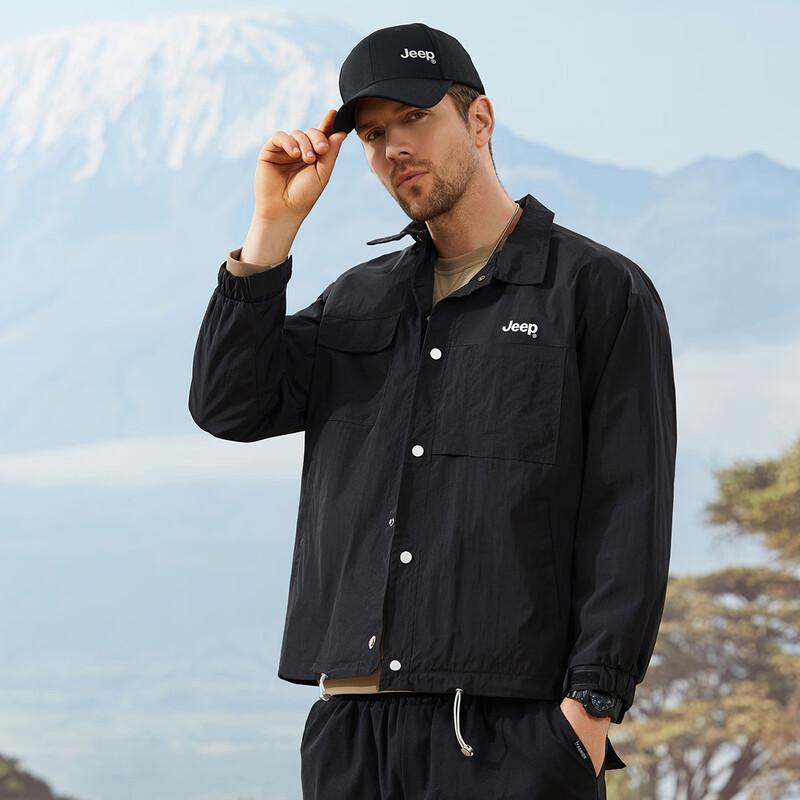 Jeep Men's Casual Lapel Workwear Jacket