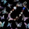 10Pcs Acrylic 3D Butterfly Charms Color Plated Loose Spacer Bead for Jewelry Making Accessories DIY Bracelet Earring Phone Chain
