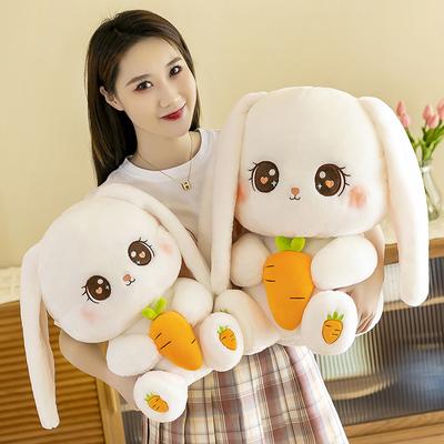 Radish Rabbit Doll Plush Toy Cute Girl Bed Sleeping Throw Pillow Rabbit Doll Ragdoll Birthday Gift
