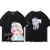 Anime Cosplay Blue Archive Azusa Fashion T-shirt Summer Shirt Fans Short Sleeves Man Girl Clothes Tees Gift Pure Cotton Tops
