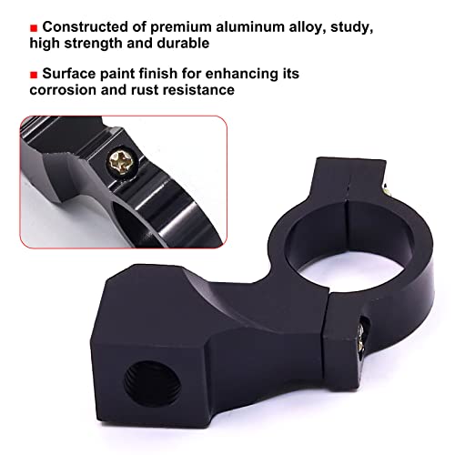 X-STYLE Motorcycle Mirror Bracket 10mm Mirror Holder Extension Bracket Motorcycle Mirror Adapter Mirror Riser Mounting Bracket Black Set of 2