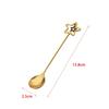 Cuillère à café en acier inoxydable 304 Cuillère à glace pastèque Cuillères à thé Cuillère à dessert Fourchette Avec joli pendentif Vaisselle créative