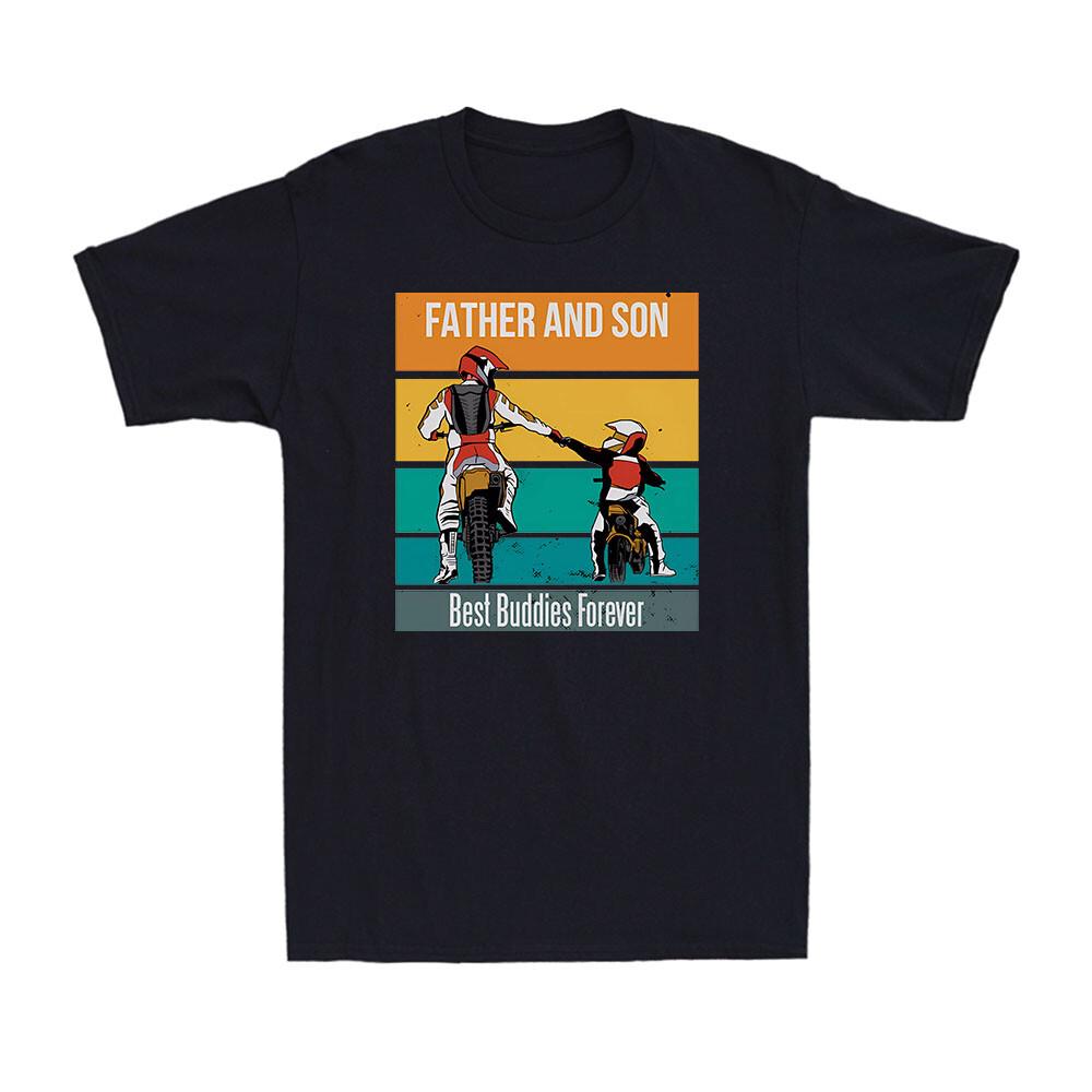 Motocross Father & Son Fathers Day Best Buddies Forever Funny Gift Men s T-Shirt S