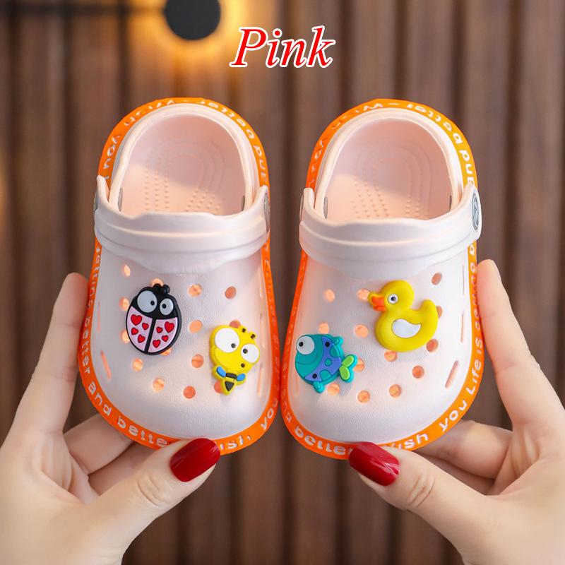 Mode Barntofflor för pojkar Flickor Tecknade skor Sommar Toddler Flip Flops Baby inomhustofflor Strandbadtofflor för barn