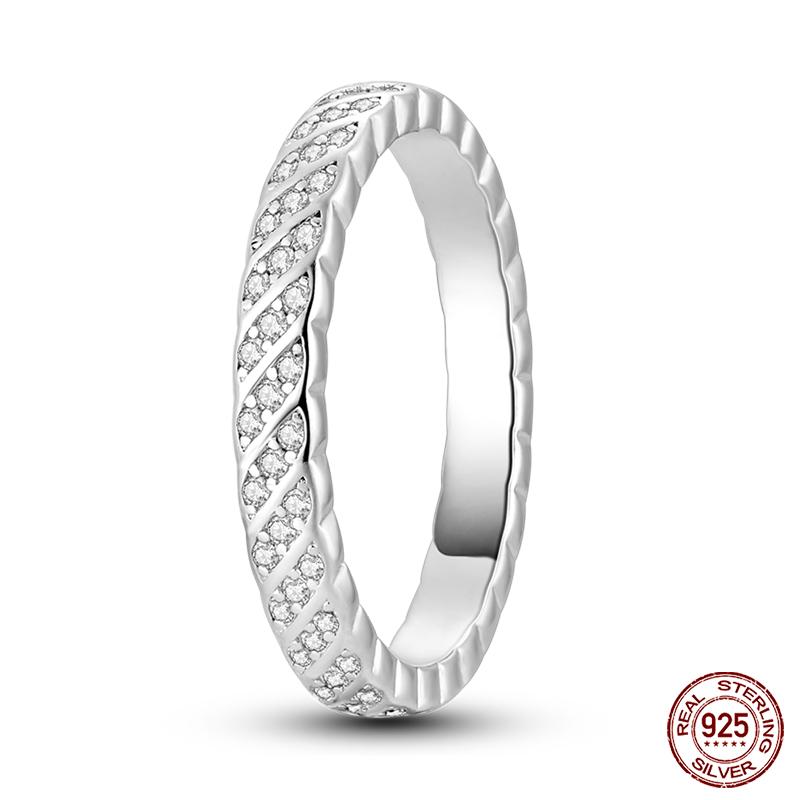 Popular Glow In The Dark Rings For Women 925 Silver Star Moon Sun Rings Sparkling Cubic Zircon Exquisite Jewelry Gifts