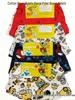 Boys' Cotton Boxer Briefs - Floral & Cartoon Print 4-Corner Underwear