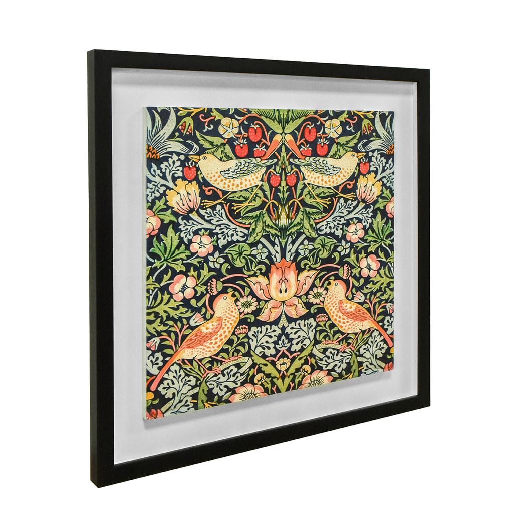 William Morris Strawberry Thief Wood Framed Plaque