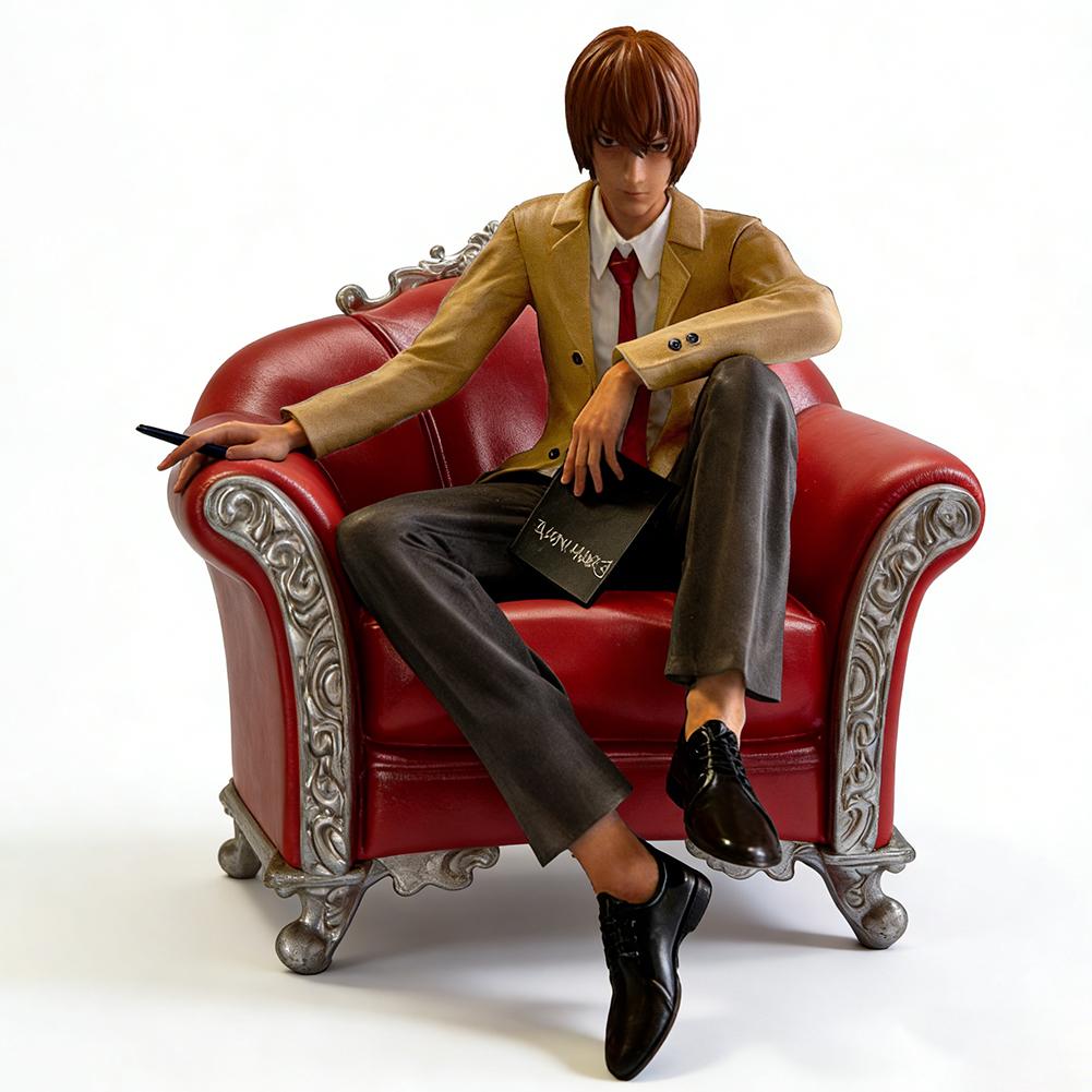 

Death God Anime Figure Yagami Light Action Lawliet Figurine Decoration Adult Collection Model Doll Toy L PVC Poseable Articulated Scale Detailed 16CM
