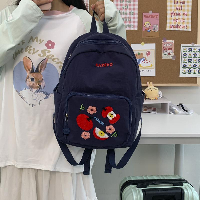 

New high-value fresh and sweet fruit bump backpack junior high school students lightweight large-capacity backpack