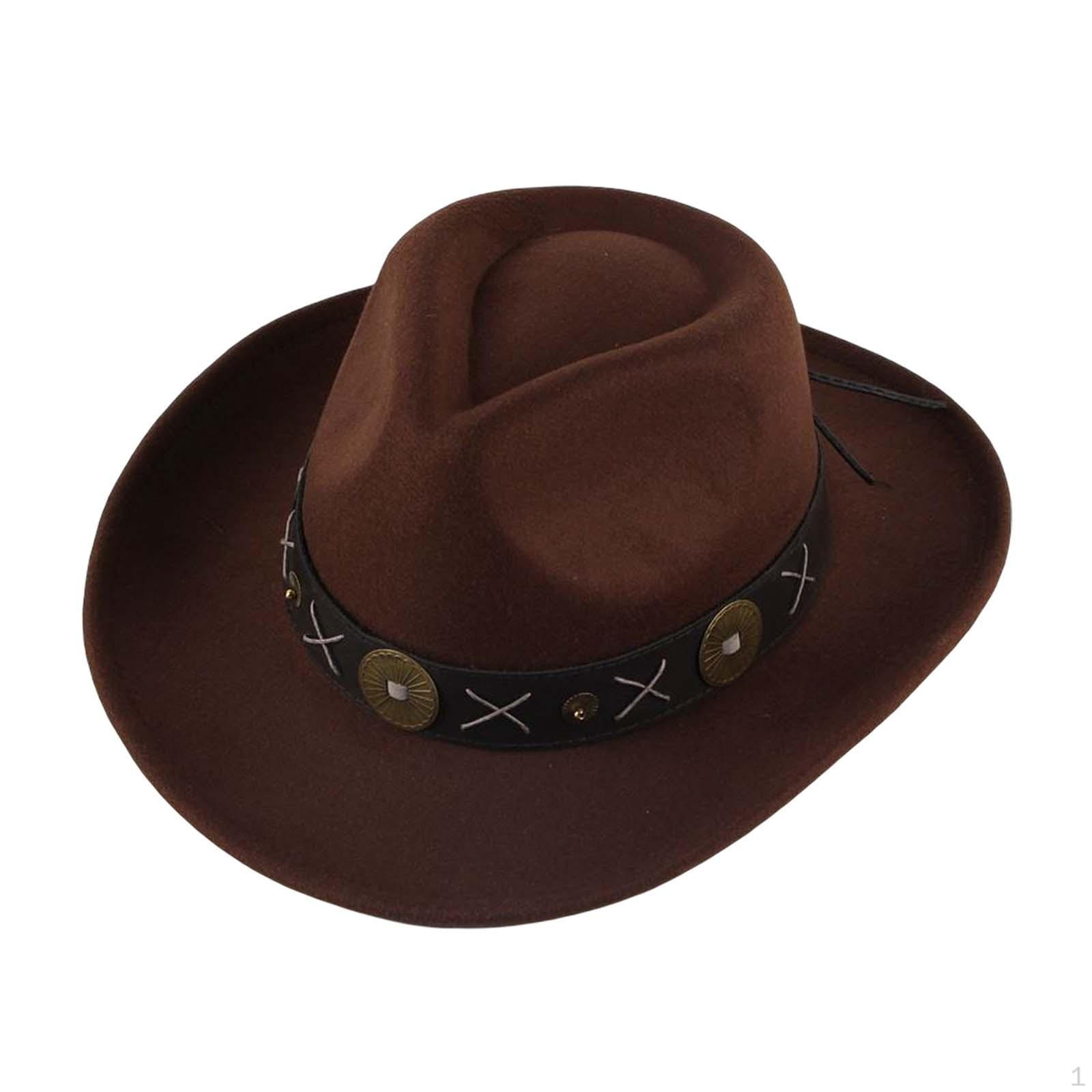 

Cowgirl Hat Breathable Decor Comfortable Cowboy for Fall Outdoor Men Holiday Costume