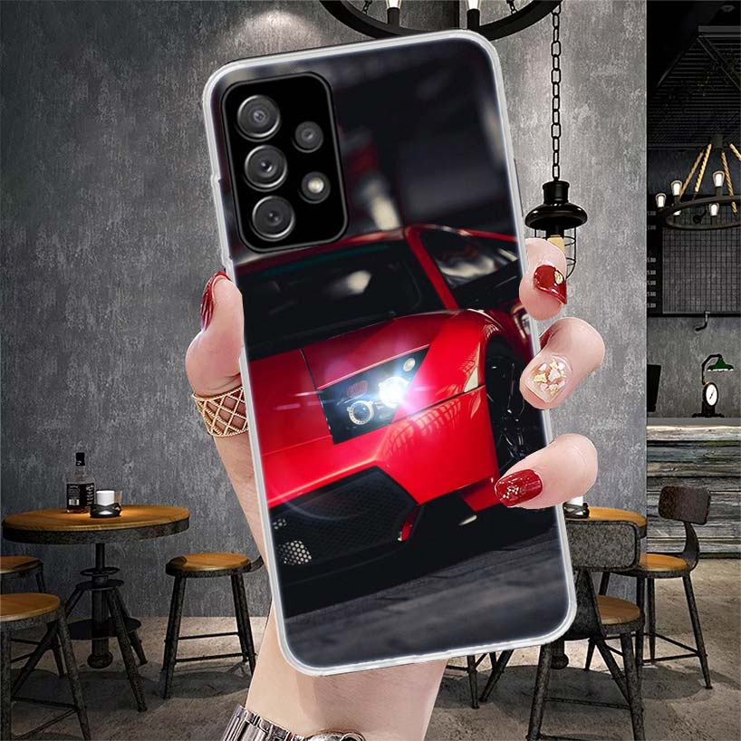 Sports Cars Male Men Soft Phone Case For Samsung Galaxy A13 A14 A15 A16 A17 A53 A54 A55 A56 A57 A33 A34 A35 A36 A37 A23 A24 A25