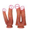 Silikon Realistischer Doppelkopf-Drachen-Phallus - Lesbische Alternative Masturbation Erwachsenenspielzeug