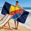 Djurgardens IF Print Beach Towel, Large Soft Quick Dry Towel for Beach Camping Swimming