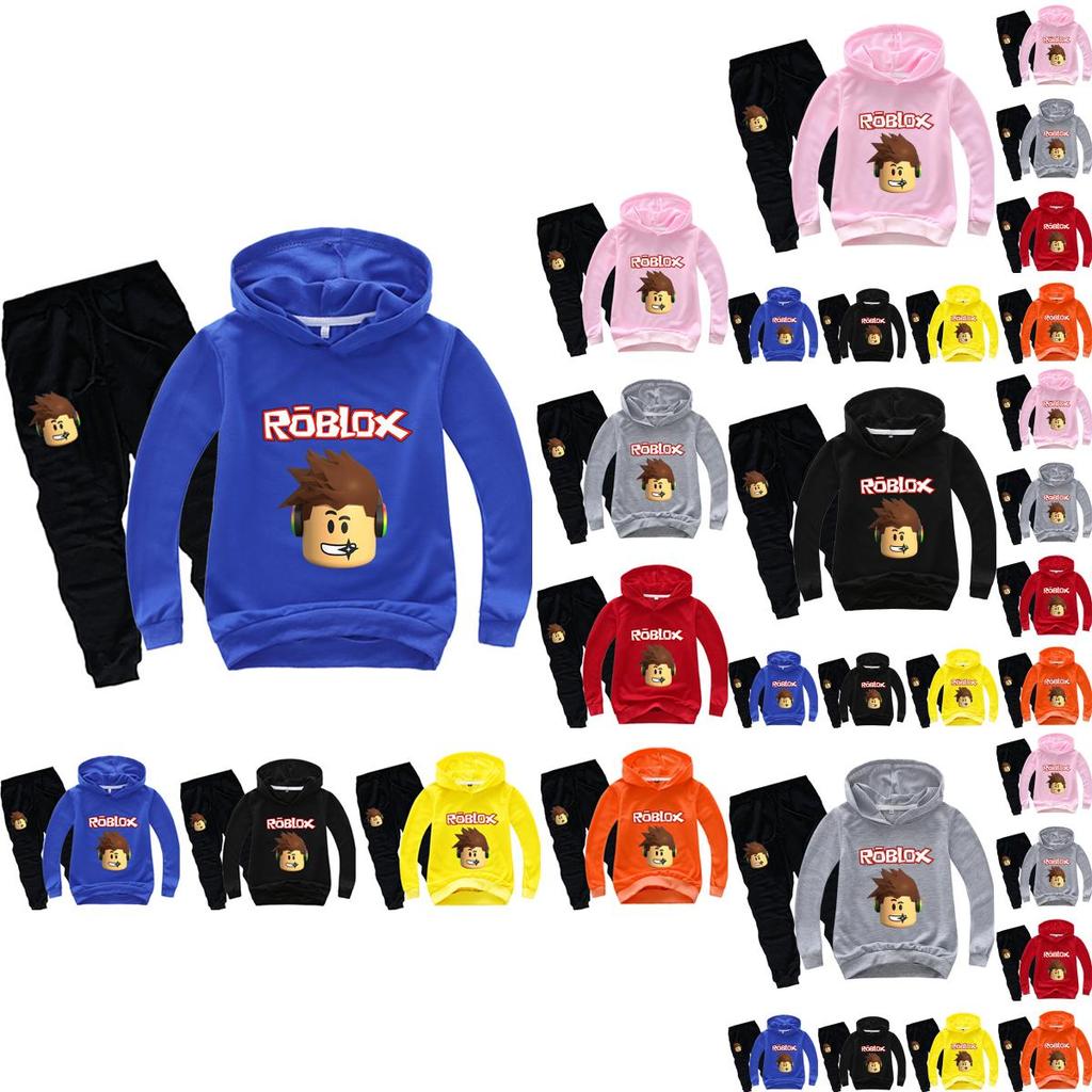 Roblox Children Hoodie Set With Printed Long Sleeve Hoodie And Comfortable Pants
