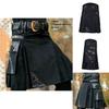 Eleganter mittelalterlicher schottischer Herrenkilt für authentische Vintage-Cosplay-Kostüme