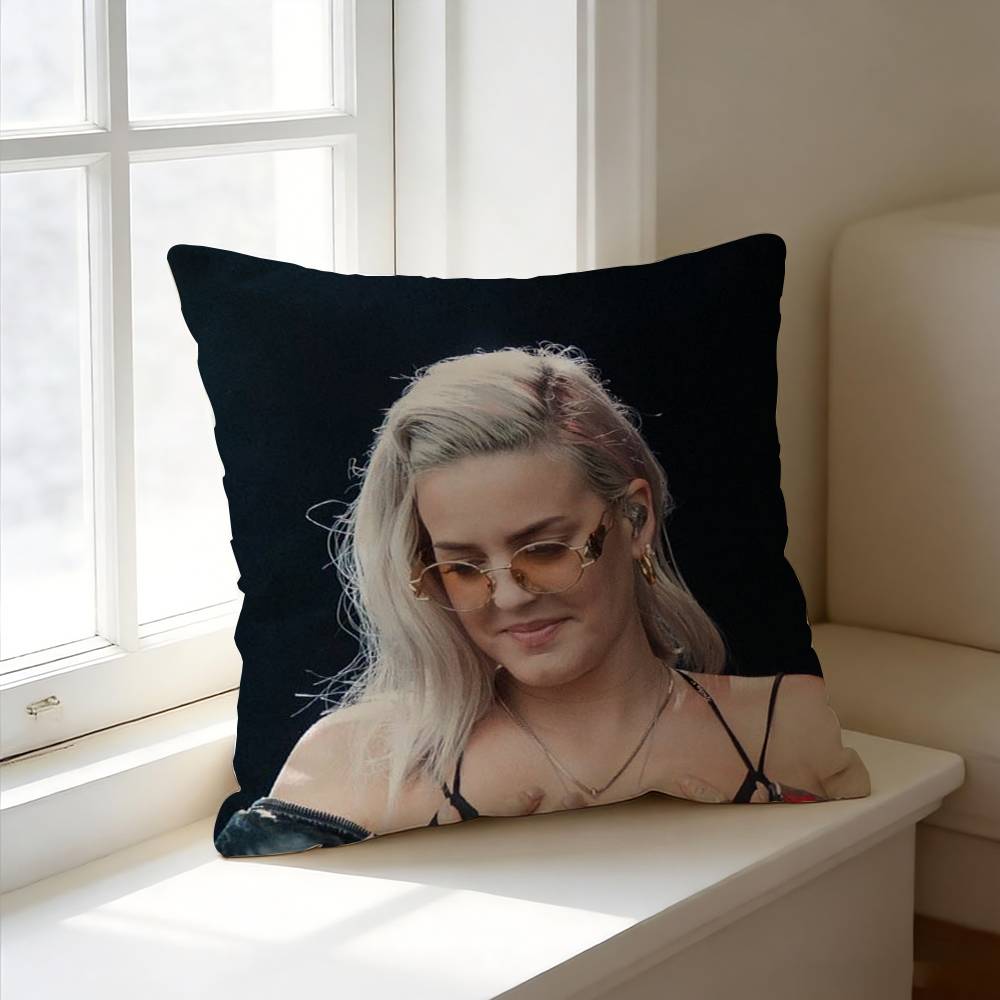 Pop Singer-Songwriter A-Anne M-Marie  Pillow Case Square Double-Sided Sofa Cushion Cover Bedroom Bedside Pillow